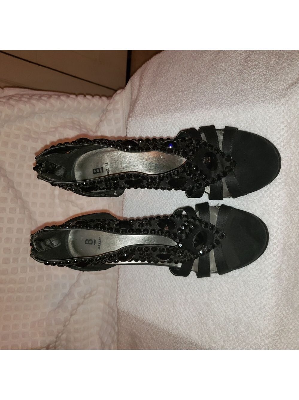 Bakers Black Heels with Decorative Details